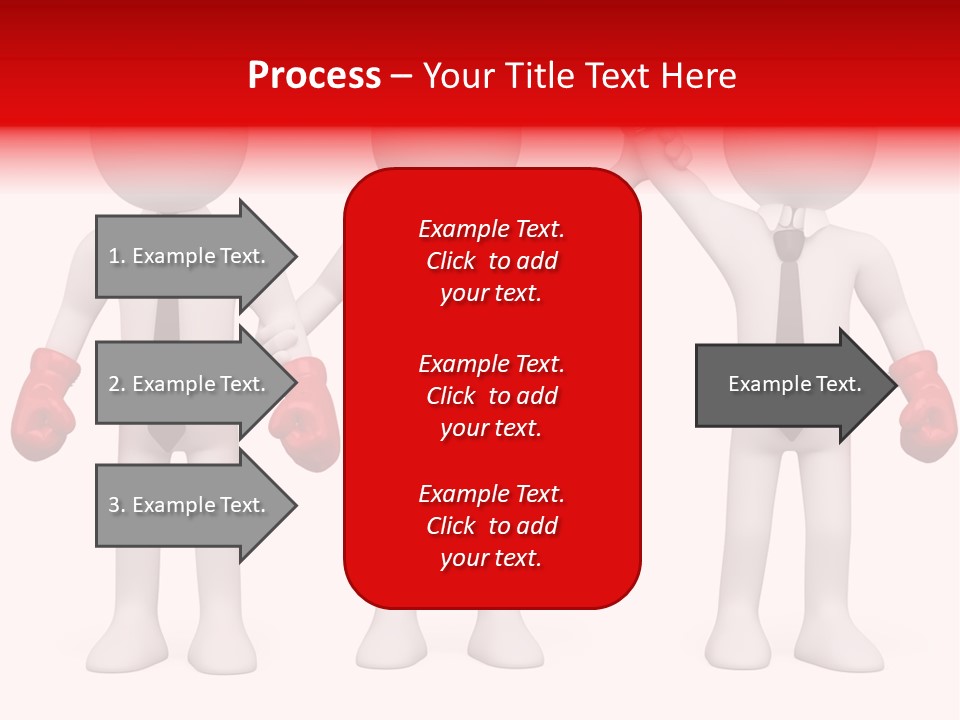 Male Man Pugilism PowerPoint Template
