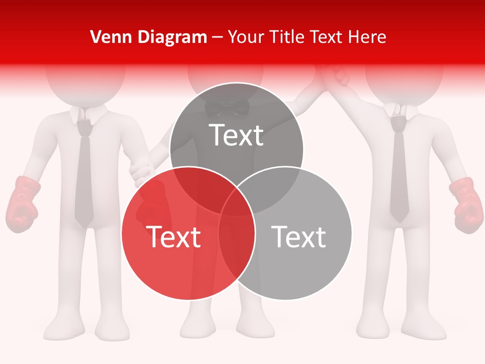 Male Man Pugilism PowerPoint Template