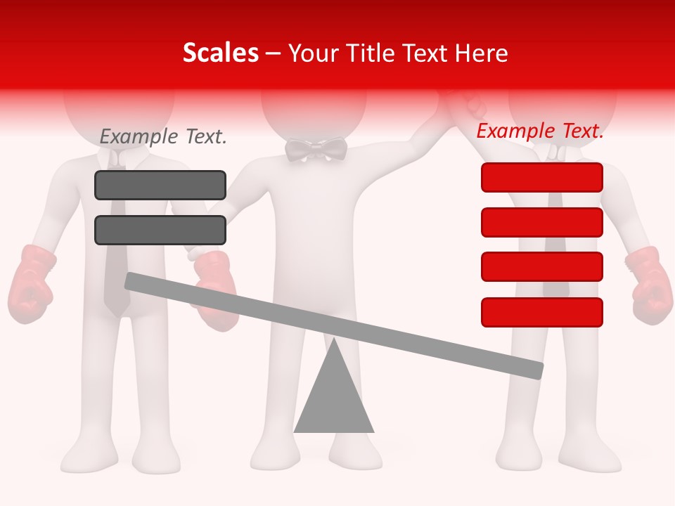 Male Man Pugilism PowerPoint Template