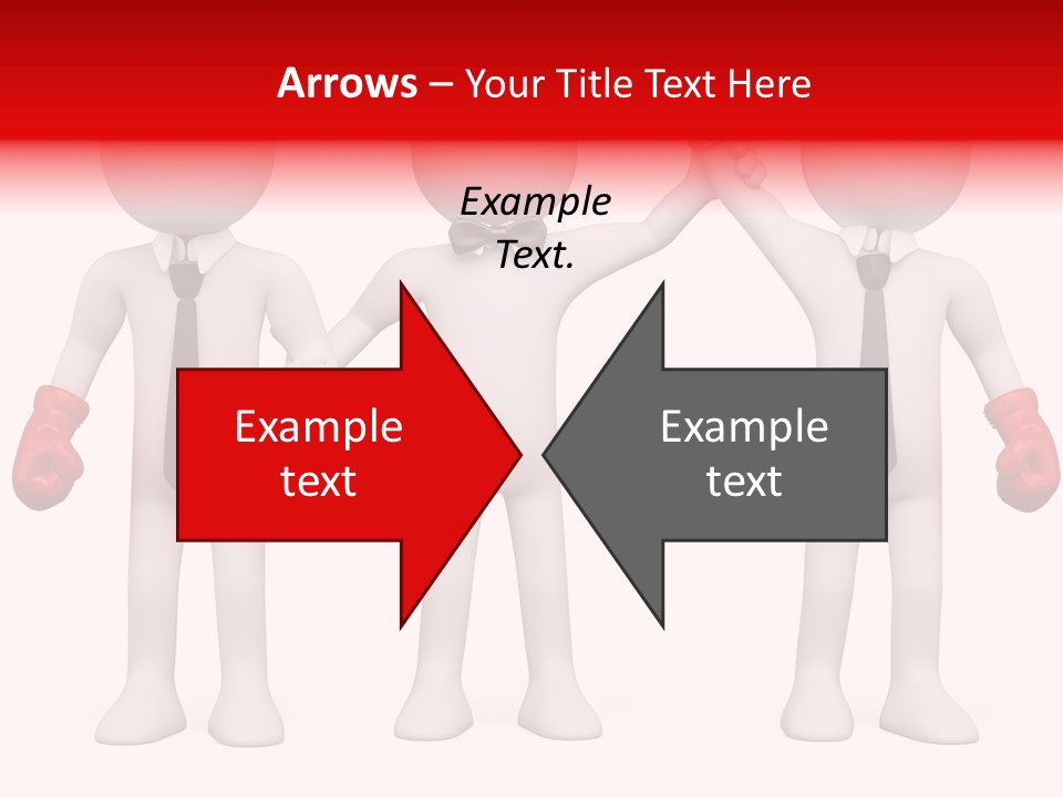 Male Man Pugilism PowerPoint Template