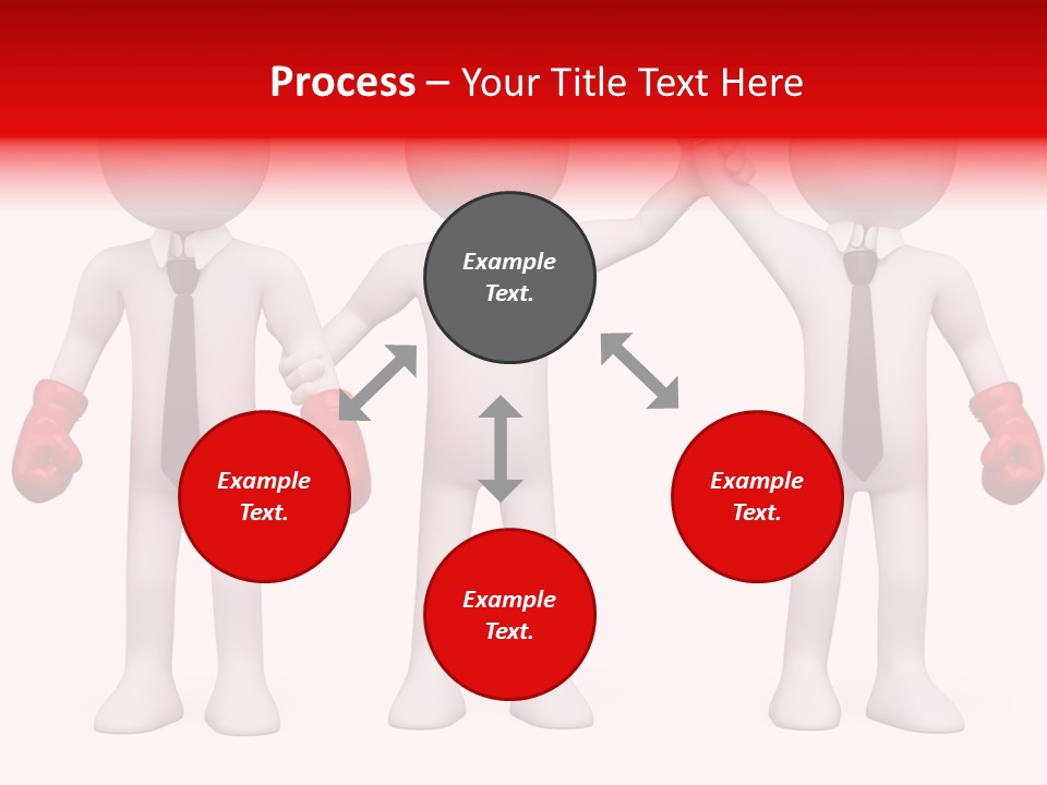 Male Man Pugilism PowerPoint Template