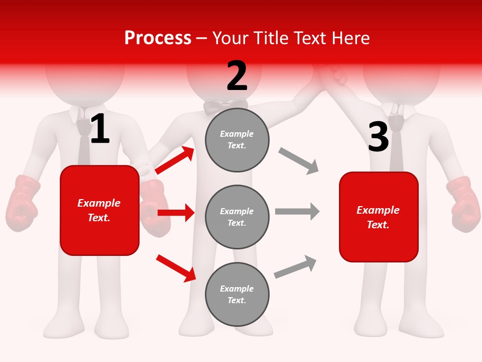 Male Man Pugilism PowerPoint Template