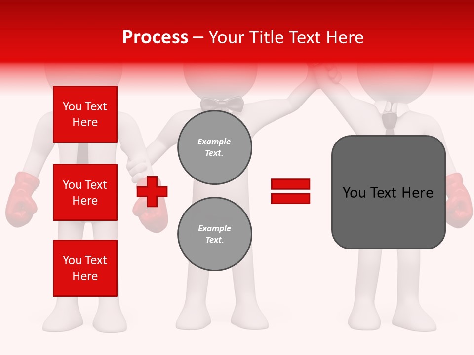 Male Man Pugilism PowerPoint Template