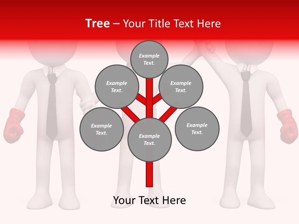 Male Man Pugilism PowerPoint Template