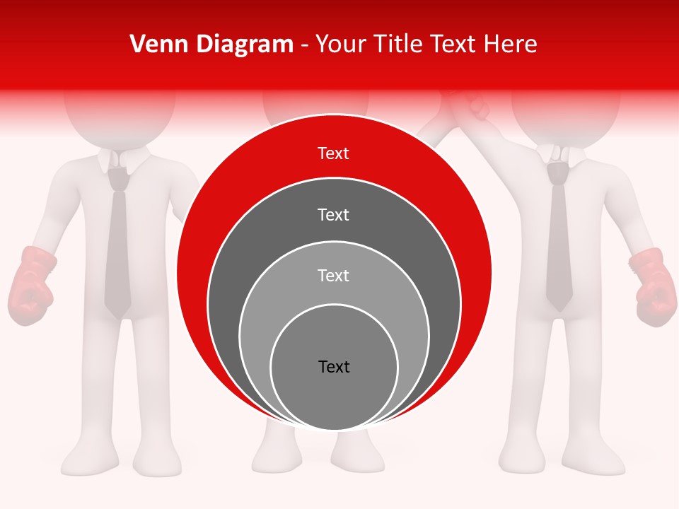 Male Man Pugilism PowerPoint Template
