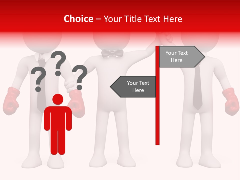 Male Man Pugilism PowerPoint Template