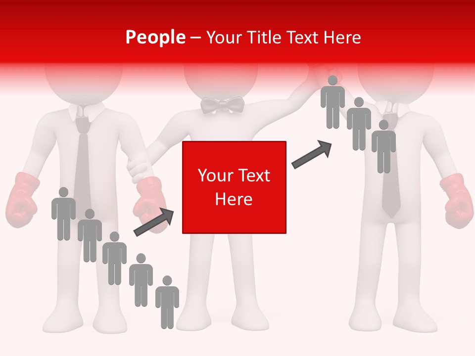 Male Man Pugilism PowerPoint Template