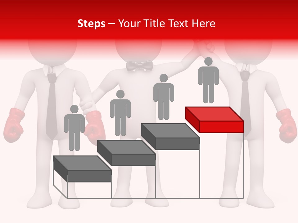 Male Man Pugilism PowerPoint Template