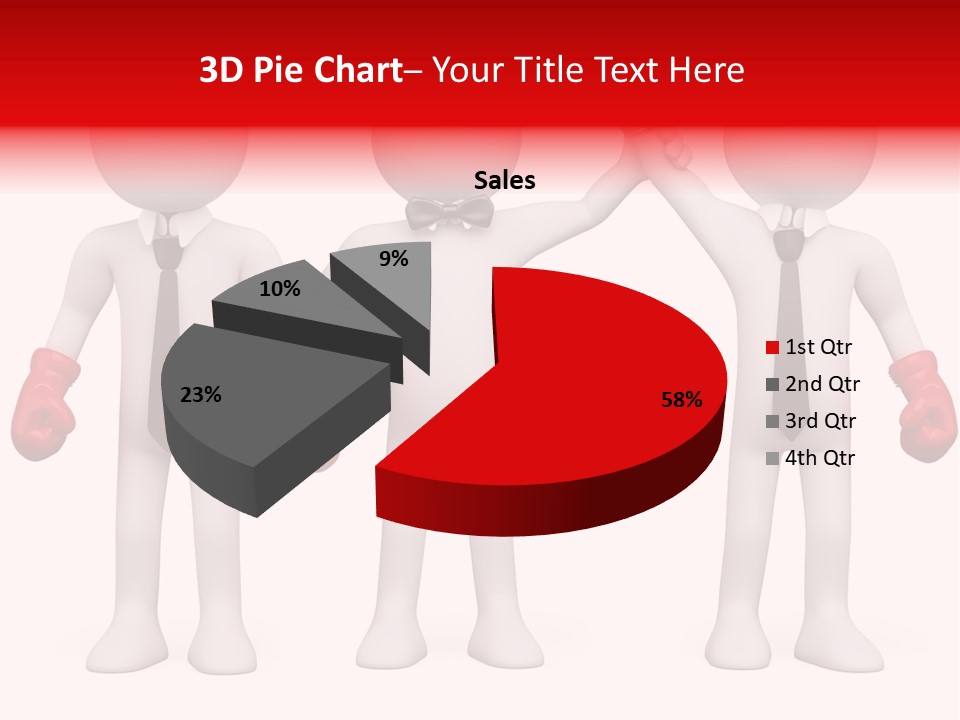 Male Man Pugilism PowerPoint Template