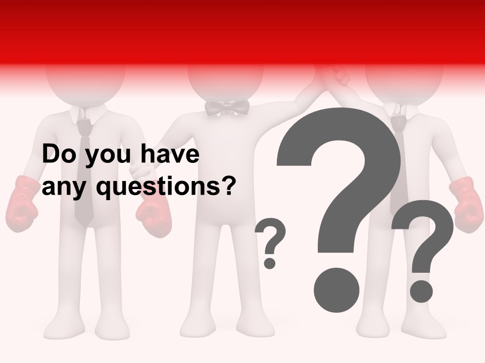 Male Man Pugilism PowerPoint Template