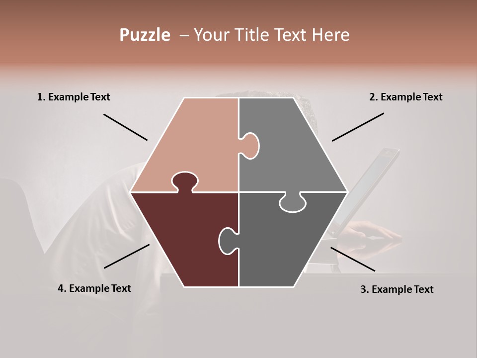 Laptop Weighted Office PowerPoint Template