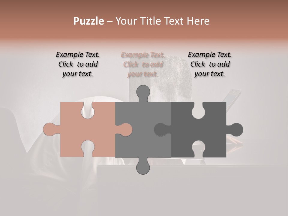 Laptop Weighted Office PowerPoint Template