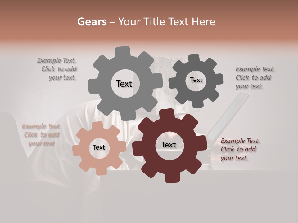 Laptop Weighted Office PowerPoint Template