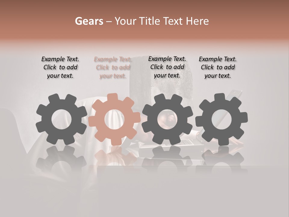 Laptop Weighted Office PowerPoint Template