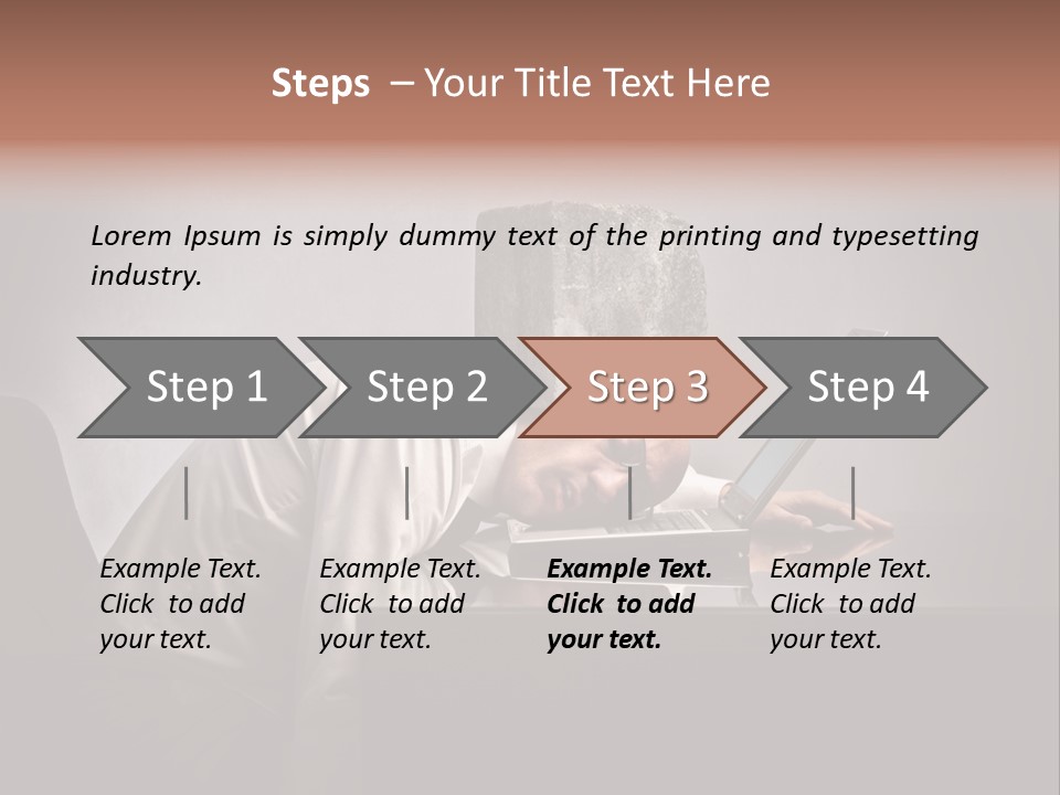 Laptop Weighted Office PowerPoint Template