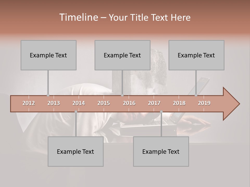 Laptop Weighted Office PowerPoint Template