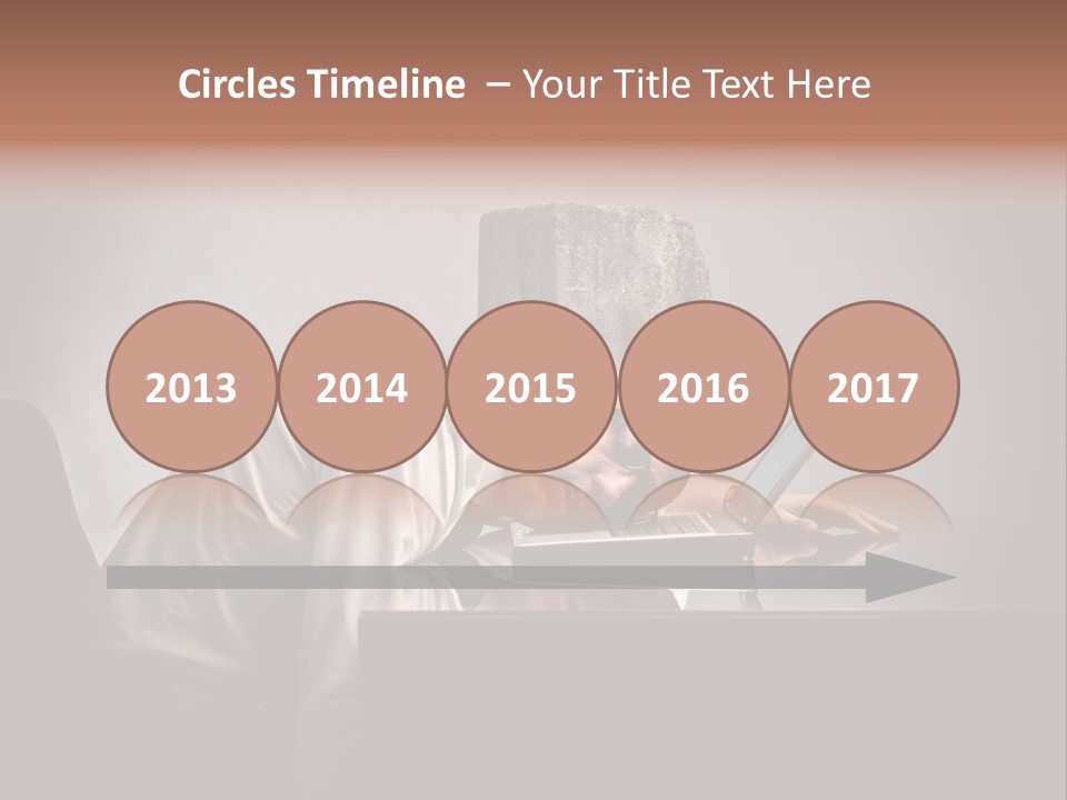 Laptop Weighted Office PowerPoint Template