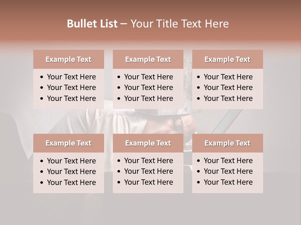 Laptop Weighted Office PowerPoint Template