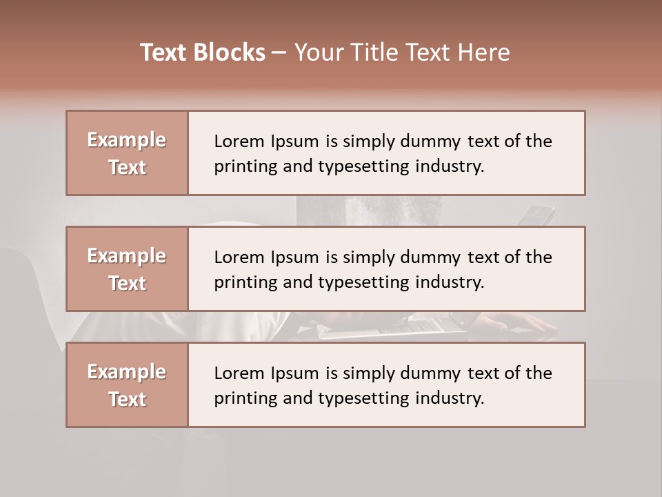 Laptop Weighted Office PowerPoint Template