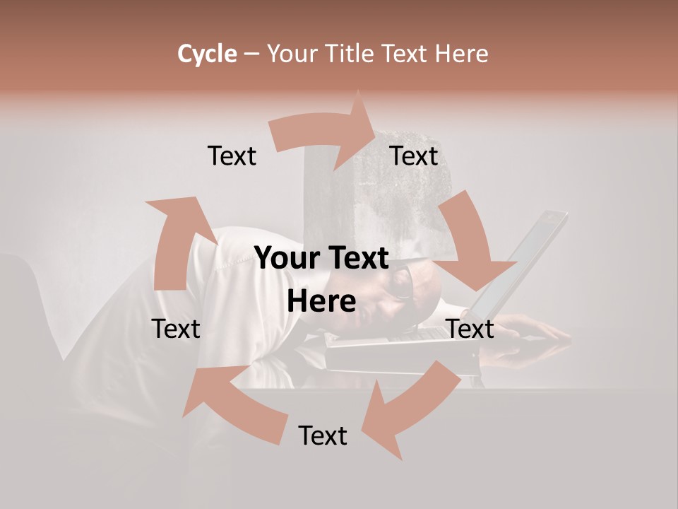 Laptop Weighted Office PowerPoint Template