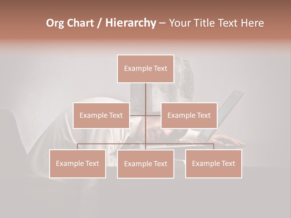Laptop Weighted Office PowerPoint Template