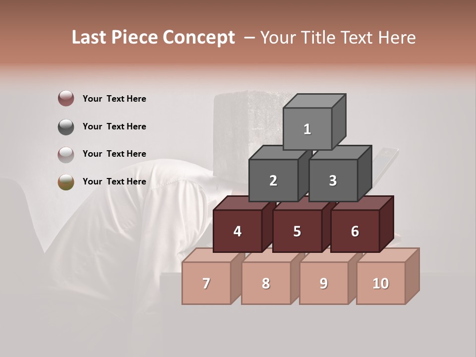 Laptop Weighted Office PowerPoint Template