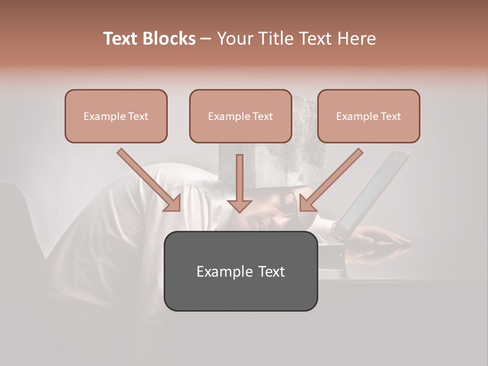 Laptop Weighted Office PowerPoint Template