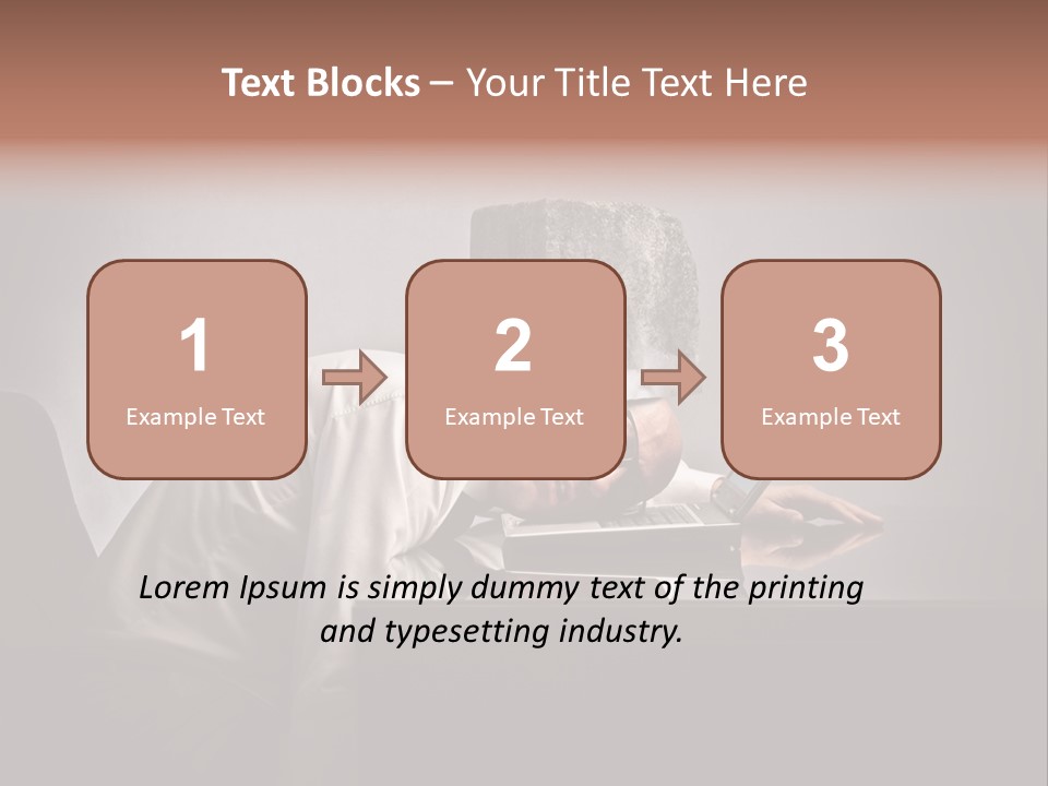 Laptop Weighted Office PowerPoint Template
