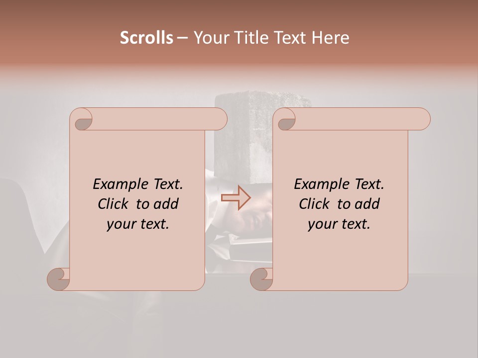Laptop Weighted Office PowerPoint Template