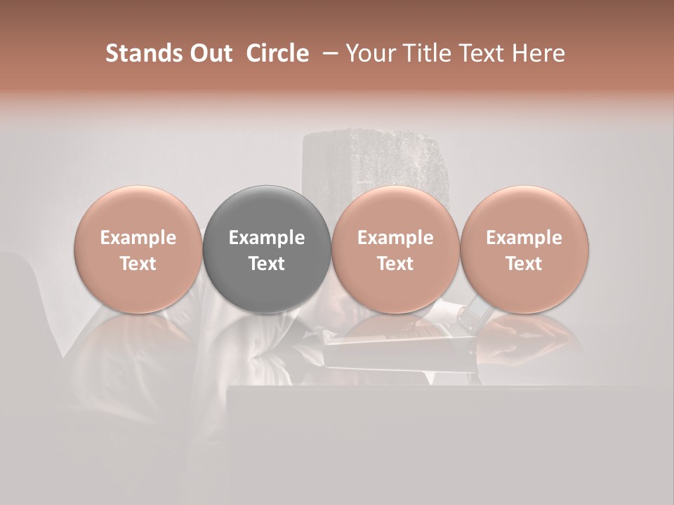 Laptop Weighted Office PowerPoint Template