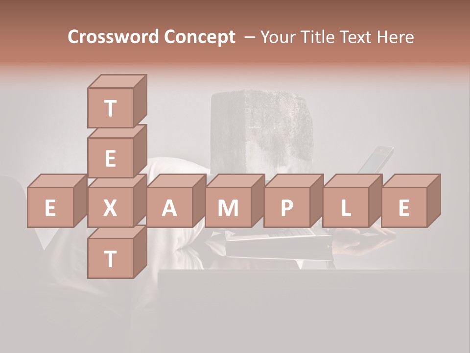 Laptop Weighted Office PowerPoint Template