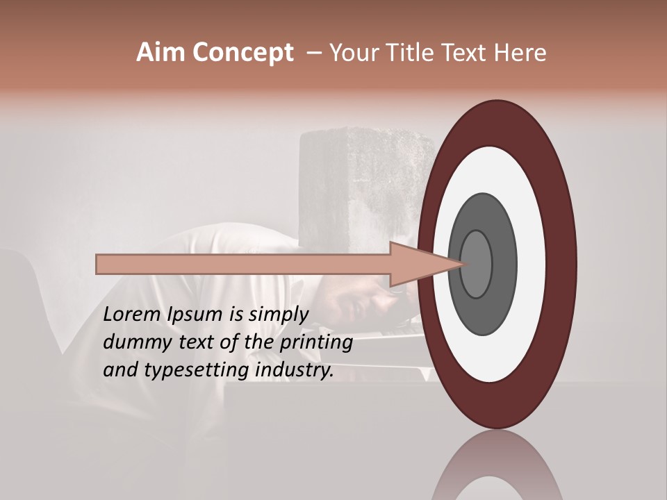 Laptop Weighted Office PowerPoint Template