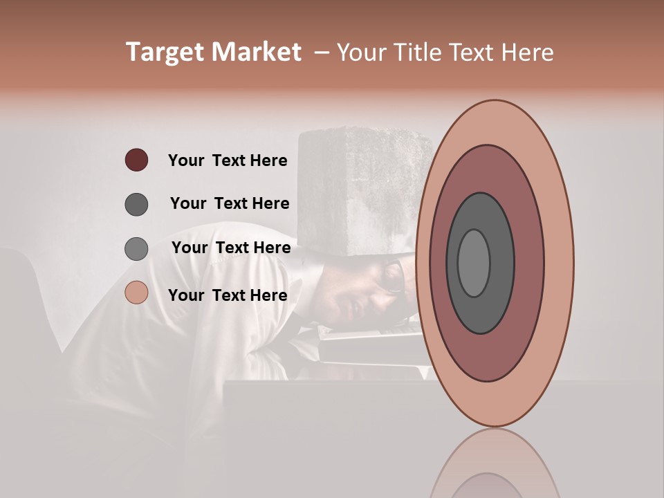 Laptop Weighted Office PowerPoint Template