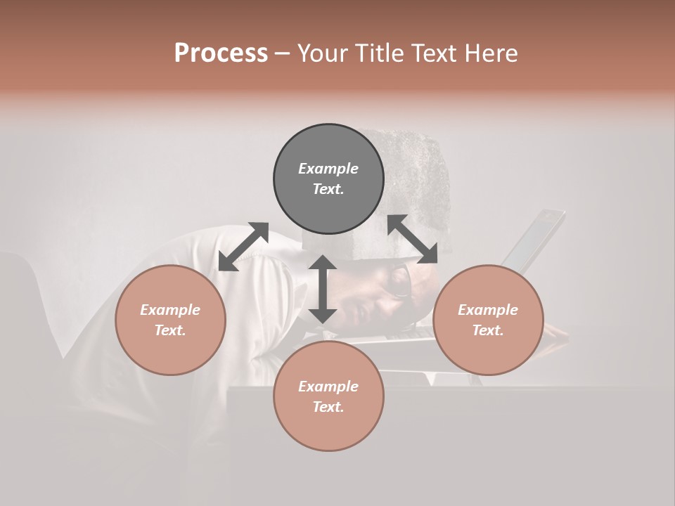 Laptop Weighted Office PowerPoint Template