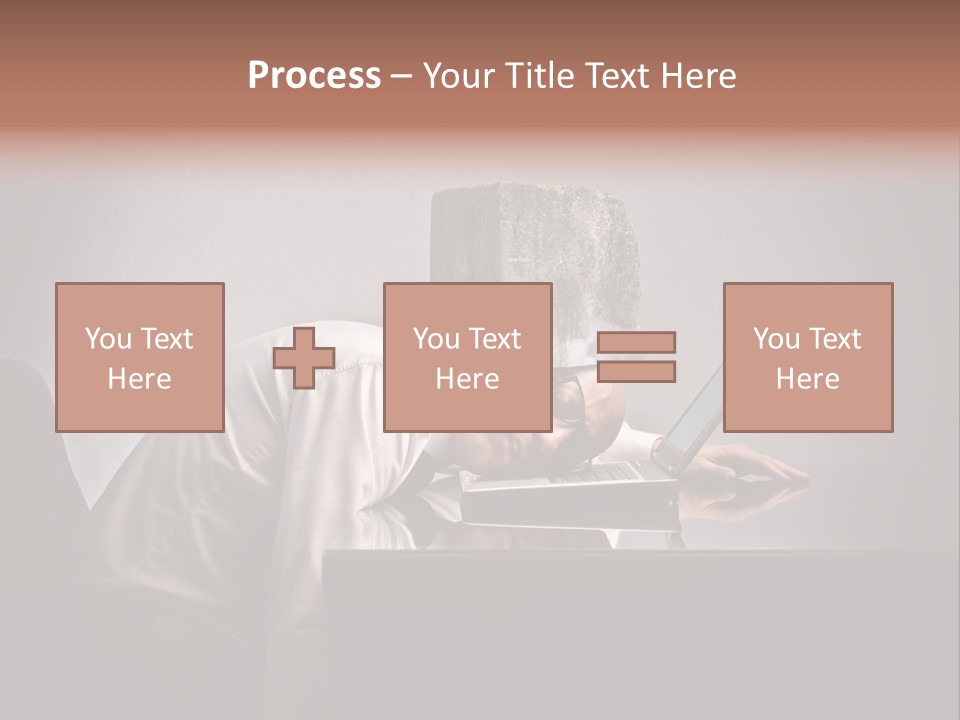 Laptop Weighted Office PowerPoint Template