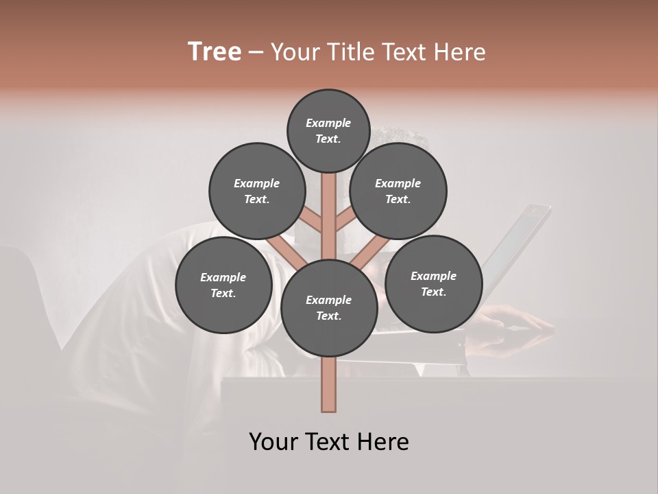 Laptop Weighted Office PowerPoint Template