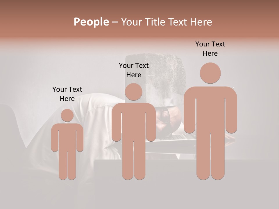 Laptop Weighted Office PowerPoint Template