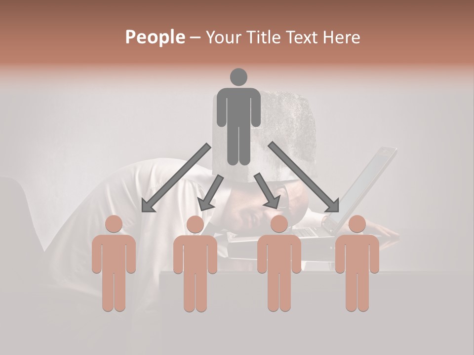 Laptop Weighted Office PowerPoint Template