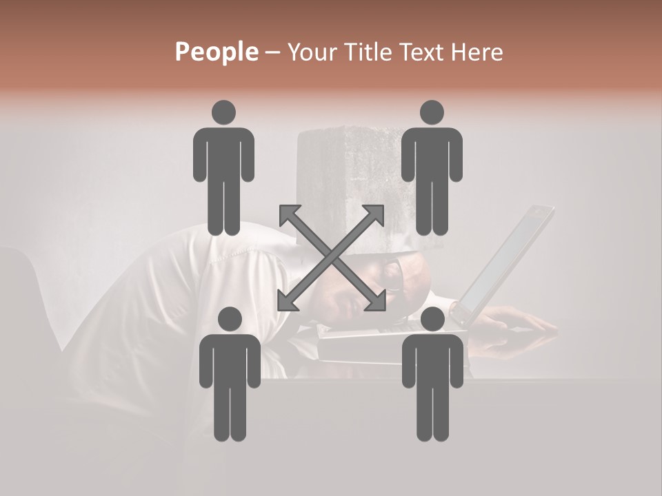 Laptop Weighted Office PowerPoint Template