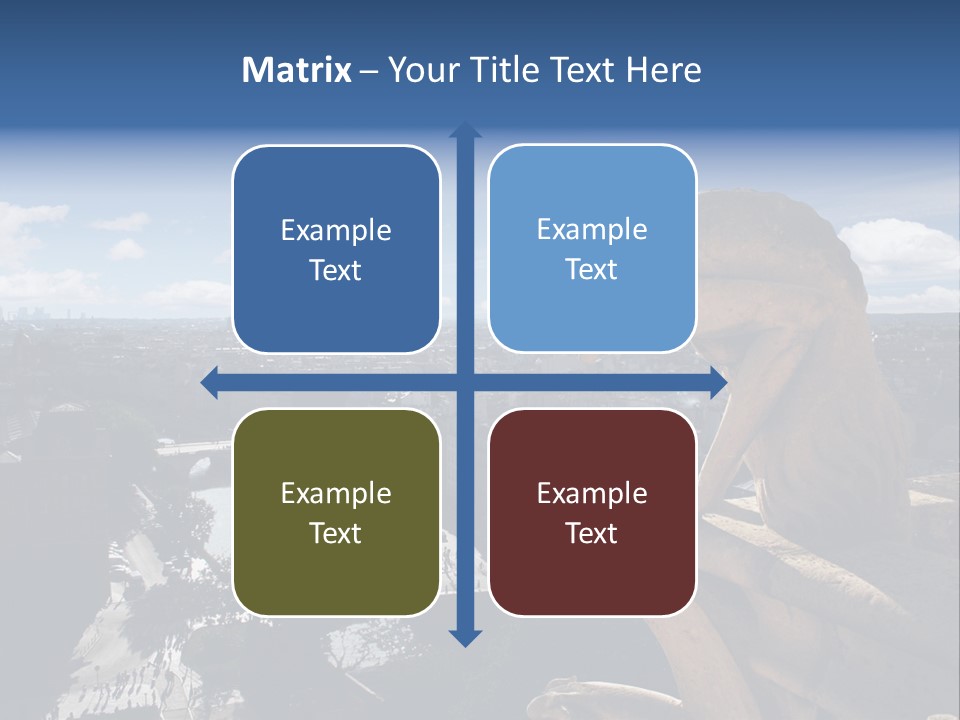 City Gargoyle Dame PowerPoint Template