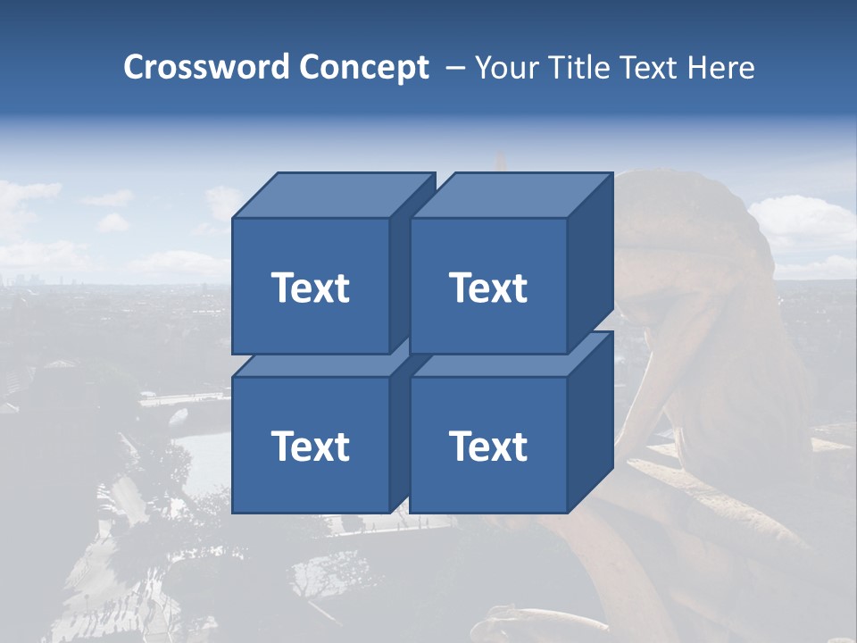 City Gargoyle Dame PowerPoint Template
