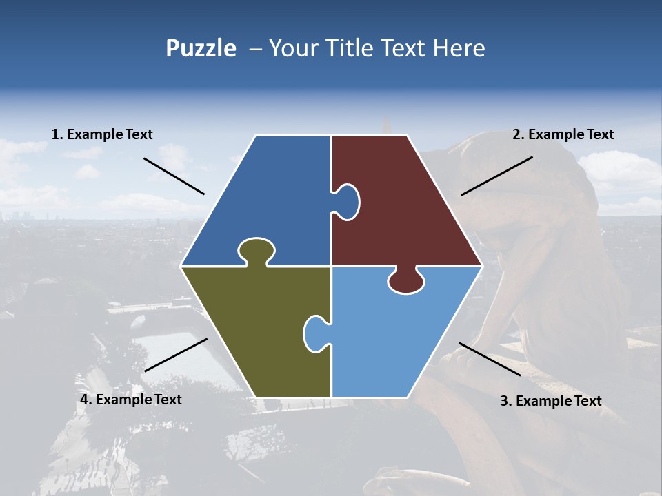 City Gargoyle Dame PowerPoint Template