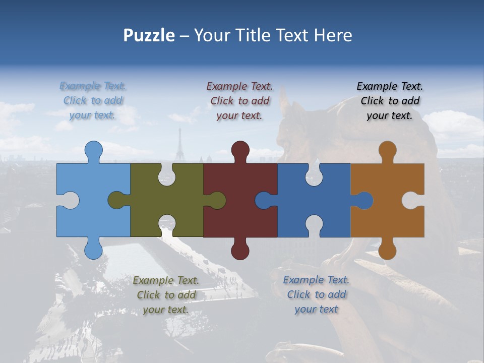 City Gargoyle Dame PowerPoint Template