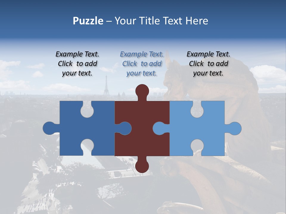 City Gargoyle Dame PowerPoint Template