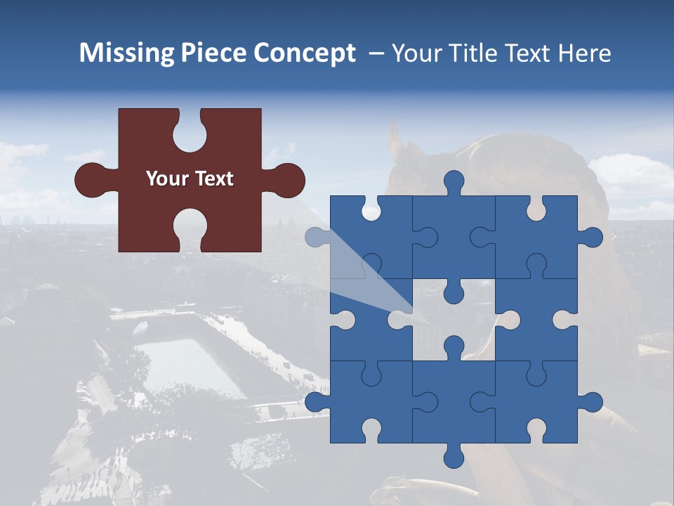 City Gargoyle Dame PowerPoint Template