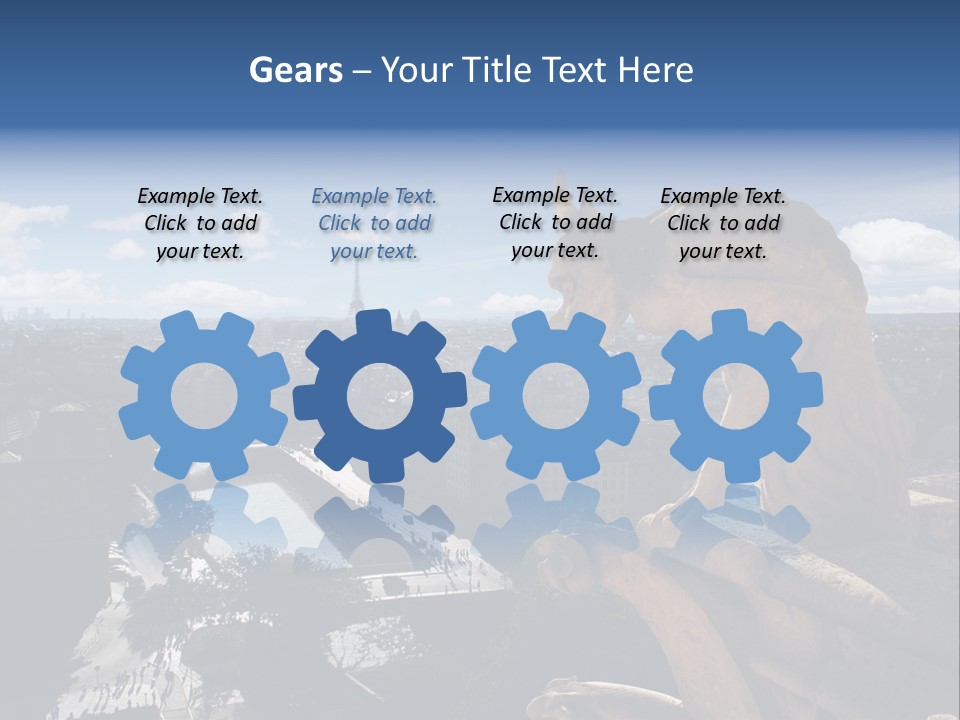 City Gargoyle Dame PowerPoint Template