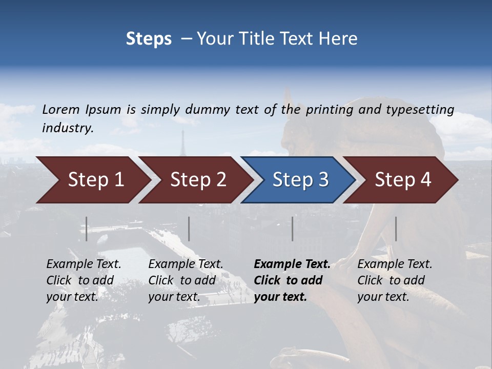 City Gargoyle Dame PowerPoint Template