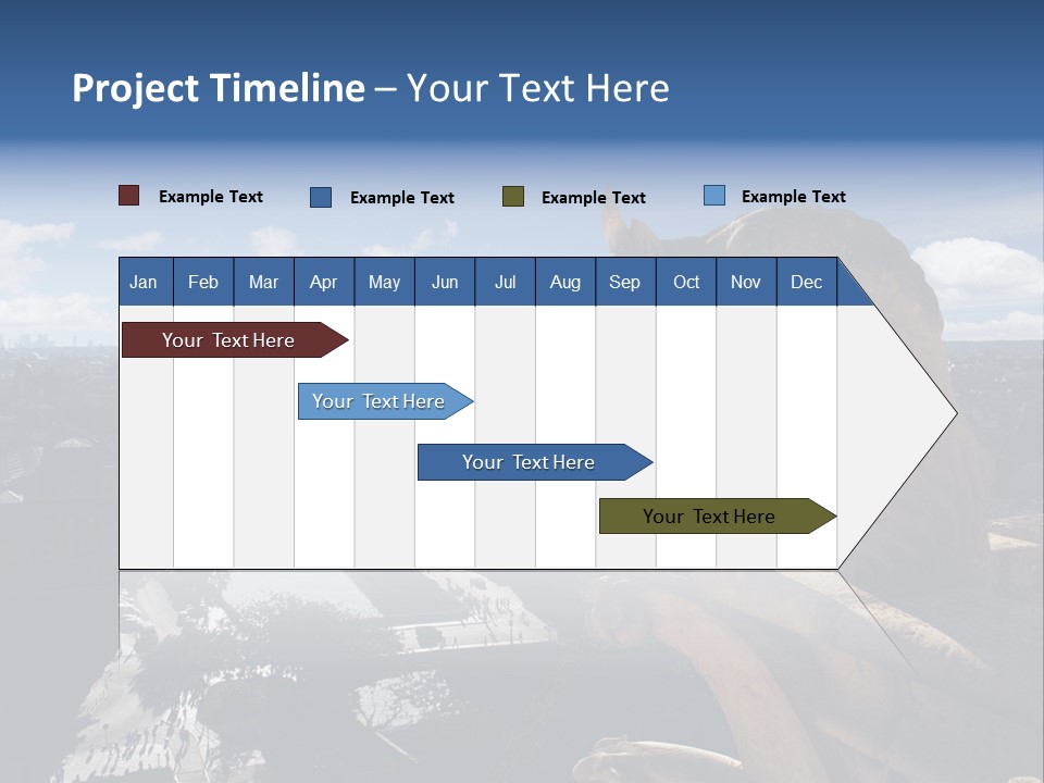 City Gargoyle Dame PowerPoint Template