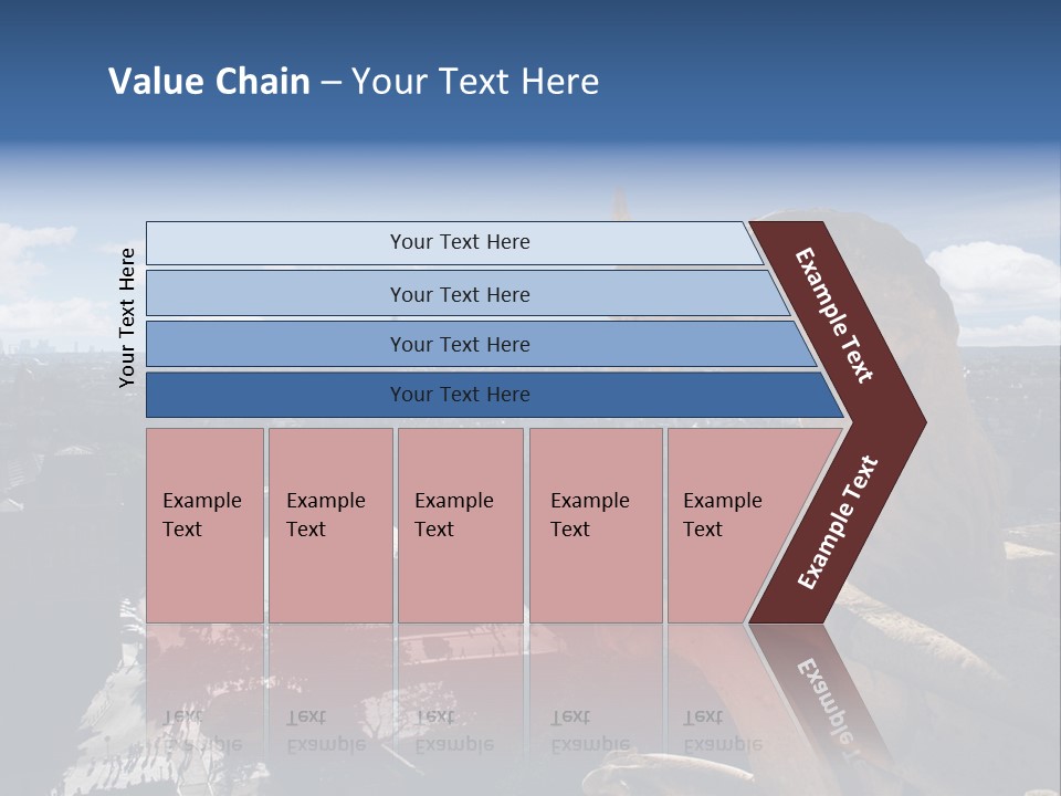 City Gargoyle Dame PowerPoint Template