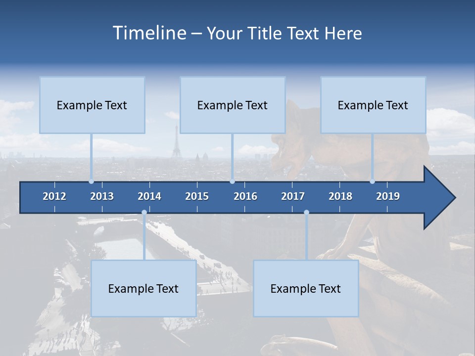 City Gargoyle Dame PowerPoint Template
